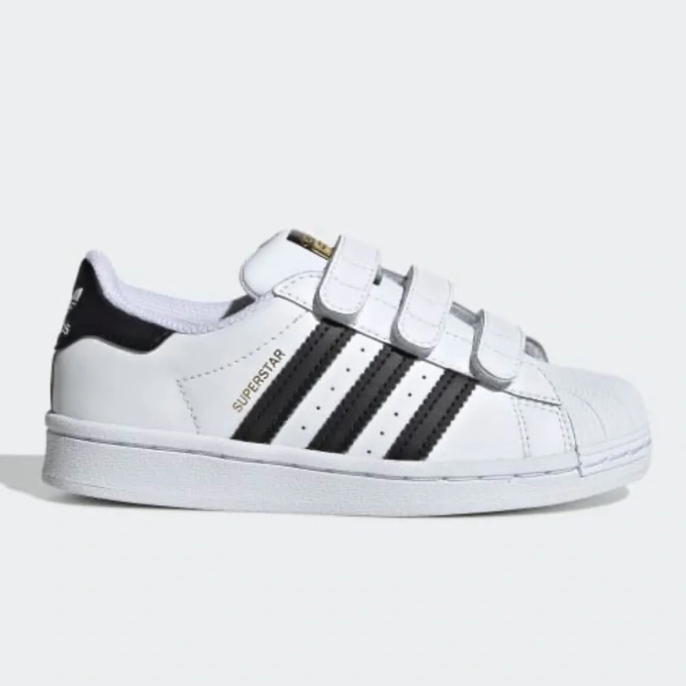 NEW Kids Youth Superstar Velcro Sneakers Shoes - Picture 3 of 16